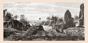 Rovine del Palazzo dei Cesari, Palatino, Roma, Italia, fine XIX secolo. Da Immagini italiane di Rev. Samuel Manning, pubblicato c.1890. da Reverend Samuel Manning