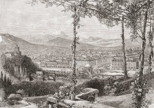 Torino, Italia alla fine del XIX secolo. Da Immagini italiane di Rev. Samuel Manning, pubblicato c.1890. da Reverend Samuel Manning