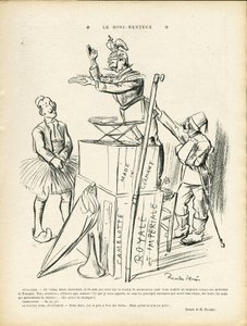 Illustrazione di Ricardo Flores (1878-1918) in Le Rire, 20/09/13 - Il Bugiardo - Germania Prussia, Turchia, Guerra del 14-18 Prime Topi - Guglielmo II da Ricardo Flores