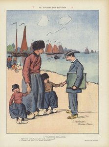 Il paradiso degli artisti. Illustrazione per Le Rire