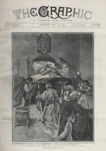 LA MALATTIA DEL PAPA - LA MALATTIA DEL PAPA. Malattia di Papa Leone XII, Papa che riceve i Cardinali, 14 luglio da Riccardo Pellegrini