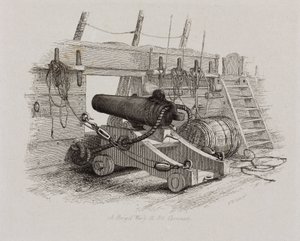 Una brigata di guerra da 12 libbre Carronade da John Pardon