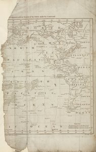 Mappa dei viaggi di Cook
