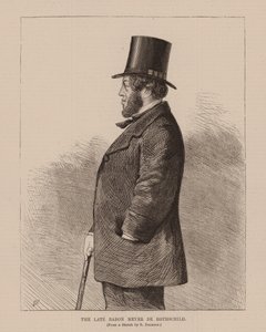 Il defunto barone Meyer De Rothschild (incisione)