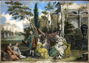 Pittura, pub. da F. Bull, John Boydell e W. Herbert, c.1750 da Richard (after) Houston