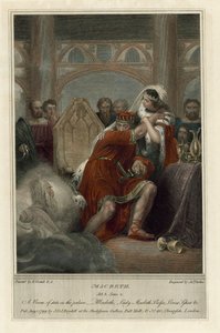 Illustrazione per Macbeth di Shakespeare, Atto III, Scena 4