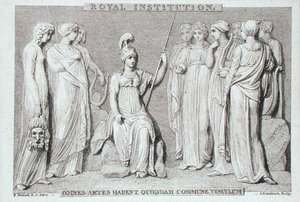 Carta della Royal Institution, incisa da A. Rannbach, dal taccuino di Michael Faraday (incisione)