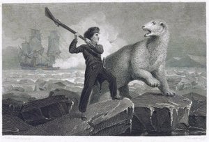 Il giovane Horatio Nelson (1758-1805), mentre partecipava a una spedizione al Polo Nord nel 1773, combatté un orso polare sul ghiaccio, mentre il suo fucile era inceppato, cercò di respingerlo colpendolo con il calcio, perché voleva dare a suo padre un coa