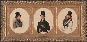 Studi per i ritratti di Lord Eglinton, Lord Douglas e Lord Stradbroke in 
