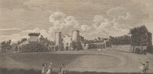 Castello di Tunbridge nella contea di Kent, da The History of Edward Hasted da Richard Bernard Godfrey