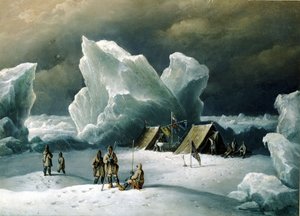 Il campo più settentrionale del Capitano Markham da Richard Bridges Beechey