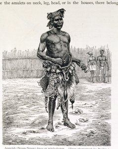 Azandeh (Nyam-Nyam) Binsa o Stregone, inciso da Jahrmargt, da 