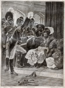 Colonialismo in Sri Lanka (incisione) da Richard Caton (after) Woodville