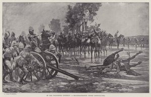 Nel Distretto di Colesberg, una ricognizione sotto difficoltà (litografia) da Richard Caton II (after) Woodville