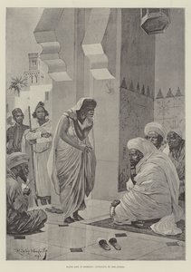 Vita da schiavo in Marocco, appello ai giudici (incisione) da Richard Caton II (after) Woodville