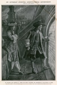 Pietro il Grande osserva la procedura della Camera dei Lord da Richard Caton Woodville