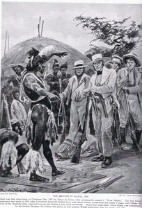 I britannici nel Natal nel 1824, illustrazione da 