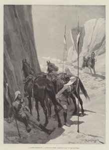 Un messaggero muto, un cavallo senza cavaliere che galoppa verso i rinforzi da Richard Caton Woodville junior