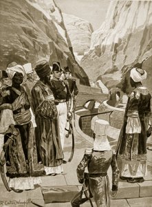 Gli inglesi prendono possesso di Aden, 1879, illustrazione da 