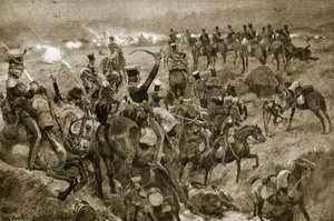 Carica dei Dragoni a Talavera, illustrazione da 