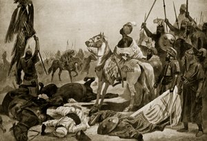 Hyder Ali a Conjeveram, 1780, illustrazione da 