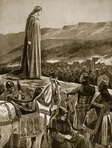 La regina Ethelfled che osserva l