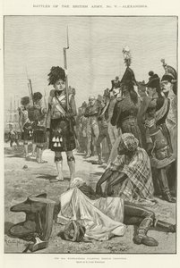 I 42nd Highlanders che sorvegliano i prigionieri francesi da Richard Caton Woodville junior