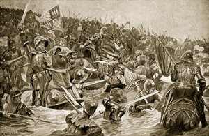 La battaglia di Towton, illustrazione da 