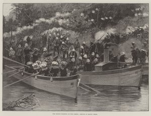 I recenti combattimenti sul Gambia, imboscata a Madini Creek da Richard Caton Woodville junior