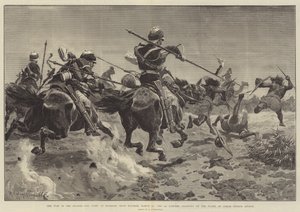 La guerra in Sudan, la battaglia di Hasheen, vicino a Souakim, 20 marzo, la carica del 5° Lancieri sul fianco dell
