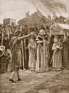 Il corpo di Guglielmo I rifiutato per la sepoltura, illustrazione da 