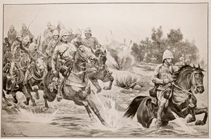 Il grande avanzamento: Royal Horse Artillery (Cavalry Division) che attraversa il Vaal da Richard Caton Woodville junior