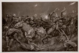 La carica notturna dei 19° Ussari vicino a Lydenberg il 7 novembre 1900 da Richard Caton Woodville junior