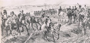 Waterloo, 18 giugno 1815: La Vecchia Guardia, illustrazione da British Battles on Land and Sea, 1915