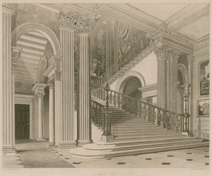 Buckingham Palace, scala da Richard Cattermole