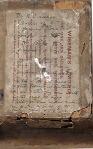 Verso di un busto di ragazza, c.1850