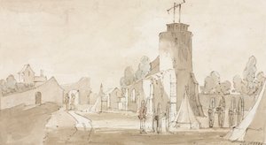 Mont St Jean, il villaggio della battaglia di Waterloo, a sud di Bruxelles da Richard Colt Hoare