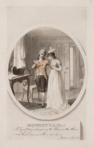 Mr Courtney mostra a Henrietta il ritratto in miniatura della loro madre, Libro 5 Capitolo 4, illustrazione per un