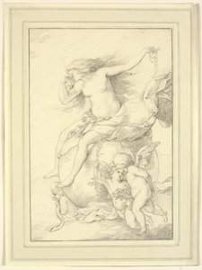 Allegoria della Fortuna su un globo circondata da putti