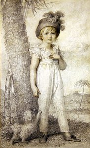 Ragazzo con cappello piumato