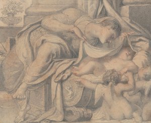 Vergine che Adora il Cristo Dormiente da Richard Cosway