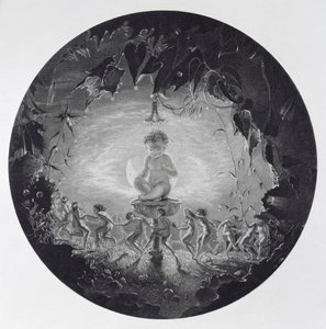 Puck e le fate, inciso da William Home Lizars (1788-1859) da Richard Dadd