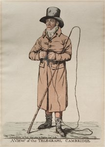 Una Vista del Telegrafo, Cambridge, 1809 da Richard Dighton