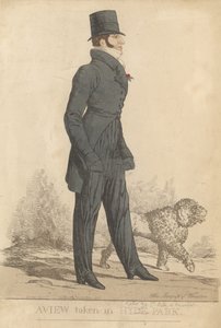 Henry Somerset, 7° Duca di Beaufort; Una vista presa a Hyde Park da Richard Dighton