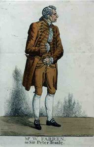 Mr William Farren (1786-1861) come Sir Peter Teazle da Richard Dighton