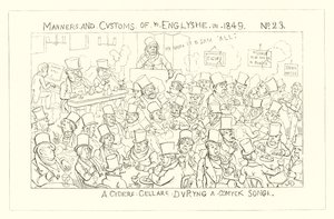 1849, Una Cantina di Sidro durante una Canzone Comica da Richard Doyle