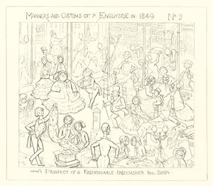 1849, Una Prospettiva di un Negozio di Merceria alla Moda da Richard Doyle