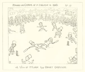 1849, Una Vista del Campo da Cricket di Lord da Richard Doyle