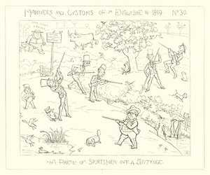 1849, Una festa di cacciatori a caccia da Richard Doyle