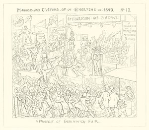 1849, Una prospettiva della Fiera di Greenwich da Richard Doyle